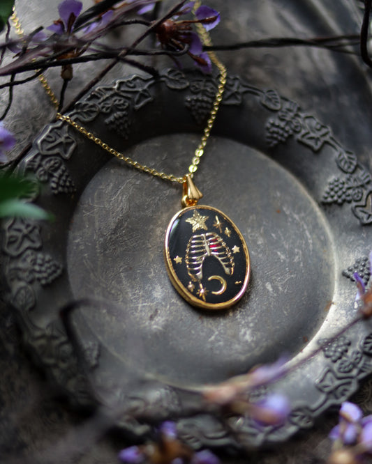 Vintage style necklace - Wish you become a star