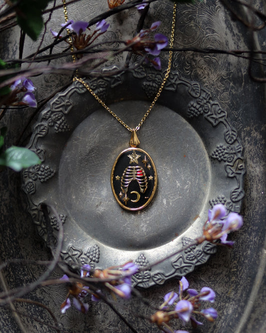 Vintage style necklace - Wish you become a star