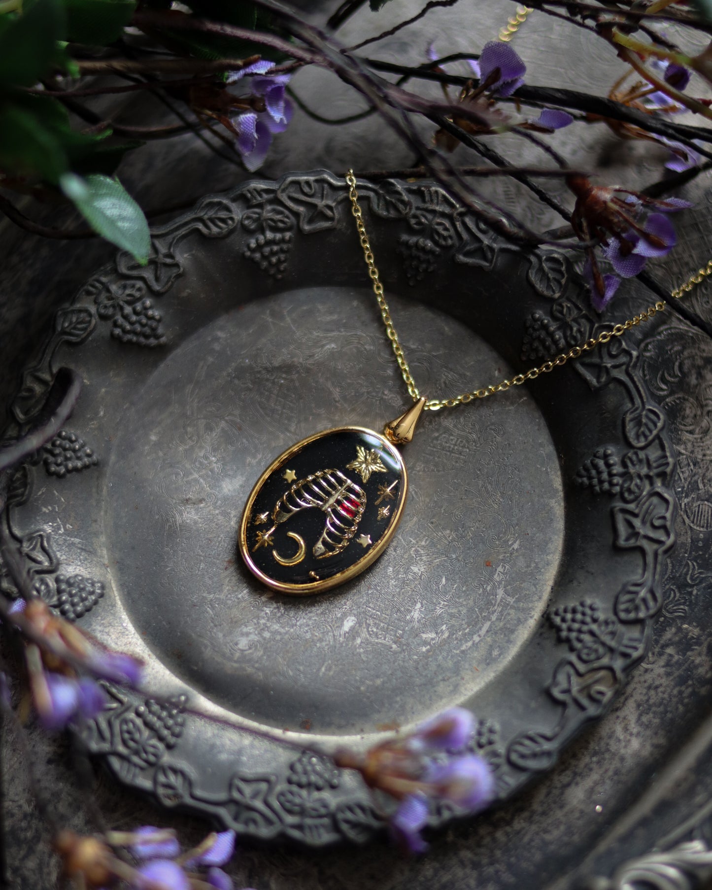 Vintage style necklace - Wish you become a star