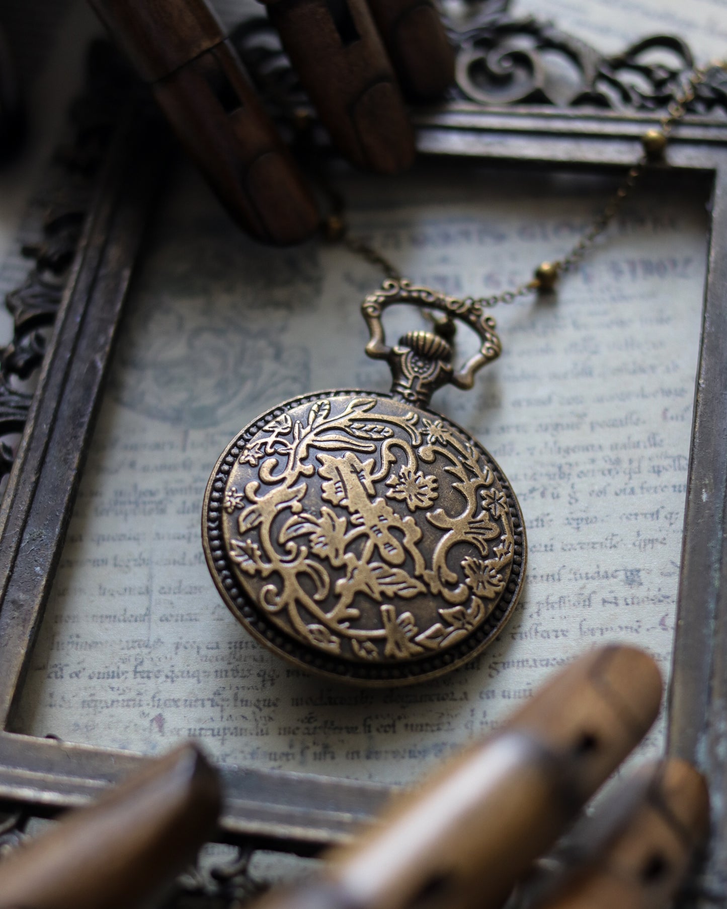 Vintage style necklace - Flying On Moonlit Night