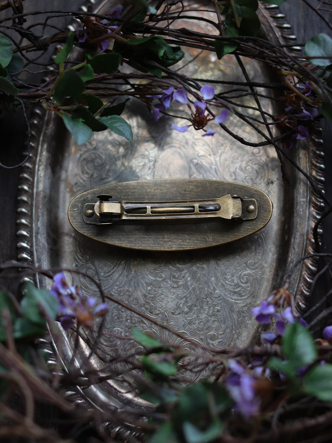 Vintage style hair clip - Lady Tea Time