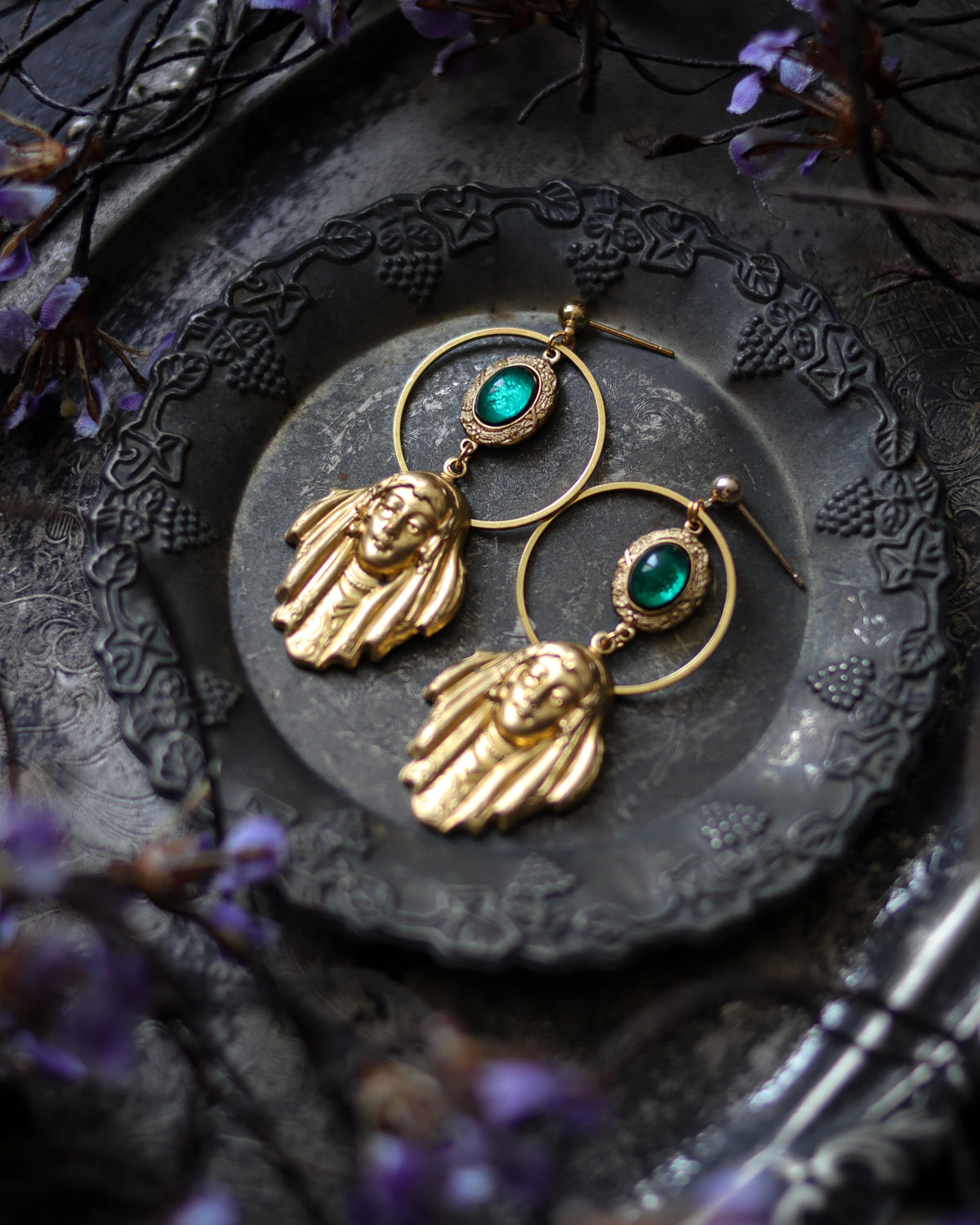 Earrings - The Witch's Face • two 耳環 - 魔女之顏。貳
